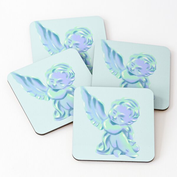 Item preview, Holographic Y2K Cupid Angel | Pastel Liquid Chrome designed and sold by Rawafi Art Studio.