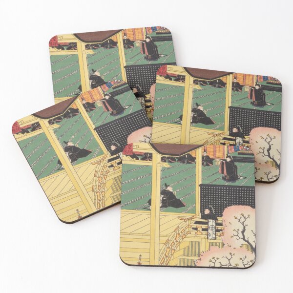 Item preview, Imperial Kyoto Court Scene – Vintage Japanese Ukiyo-e Art designed and sold by vekotpu.