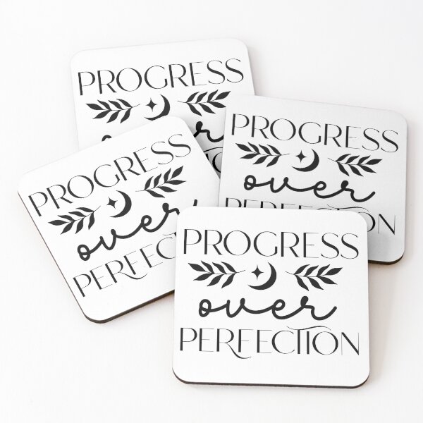 Item preview, Progress Over Perfection Motivational Graphic designed and sold by SweetTeezPrints.