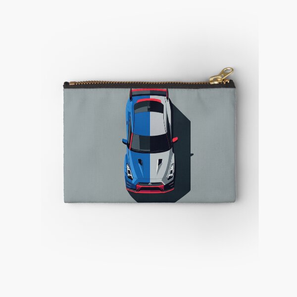 Item preview, Nissan GTR R35 Blue and Silver JDM Top View Vector Illustration designed and sold by Motorline44.