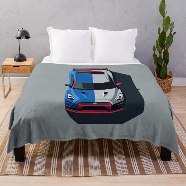 Item preview, Nissan GTR R35 Blue and Silver JDM Top View Vector Illustration designed and sold by Motorline44.
