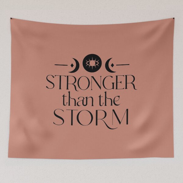Item preview, Stronger Than the Storm – Faith Over Fear designed and sold by SweetTeezPrints.