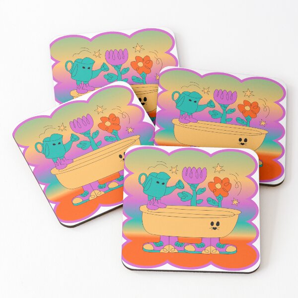 Item preview, Vintage Rainbow Garden Bath Character Design designed and sold by Rawafi Art Studio.