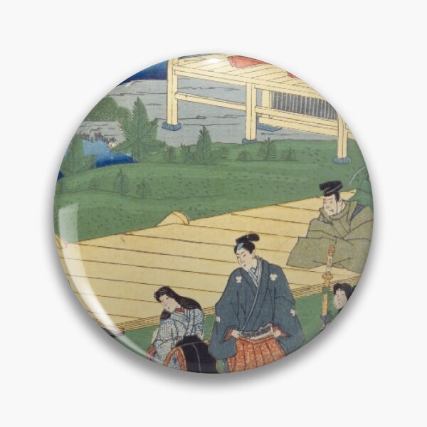 Item preview, Imperial Court in Kyoto – Vintage Japanese Ukiyo-e Scene designed and sold by vekotpu.