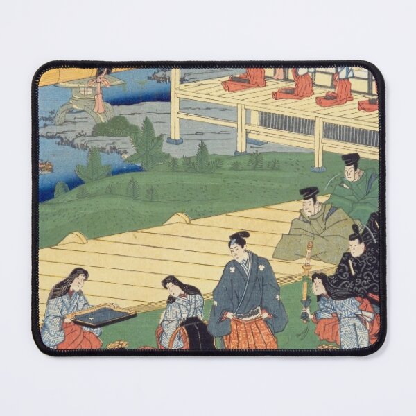 Item preview, Imperial Court in Kyoto – Vintage Japanese Ukiyo-e Scene designed and sold by vekotpu.