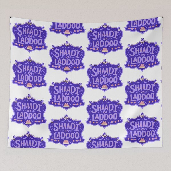 Item preview, Shaadi Ka Laddoo | Indian Wedding Celebration Festive Art designed and sold by Rawafi Art Studio.