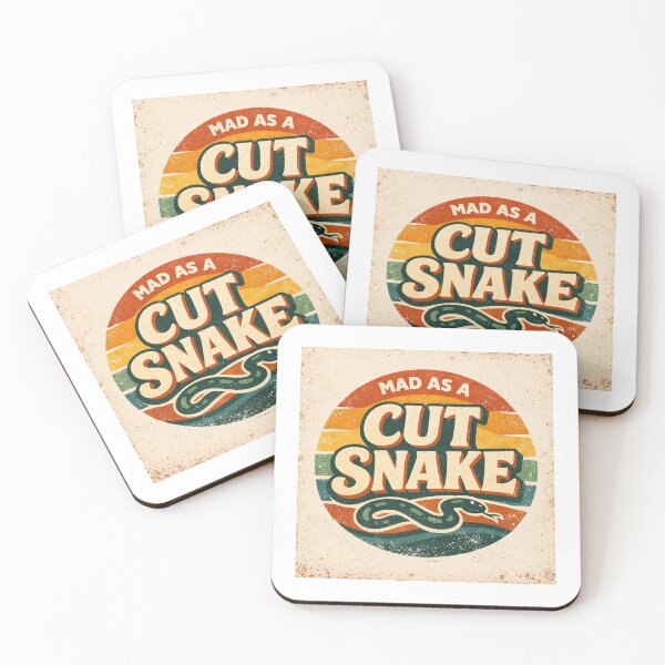 Item preview, Aussie Slang | Mad as a Cut Snake | Warm Tones designed and sold by TheWombatShed.