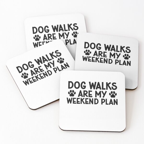 Item preview, Dog walks are my weekend plan - dog lover gift designed and sold by gunaone-design.
