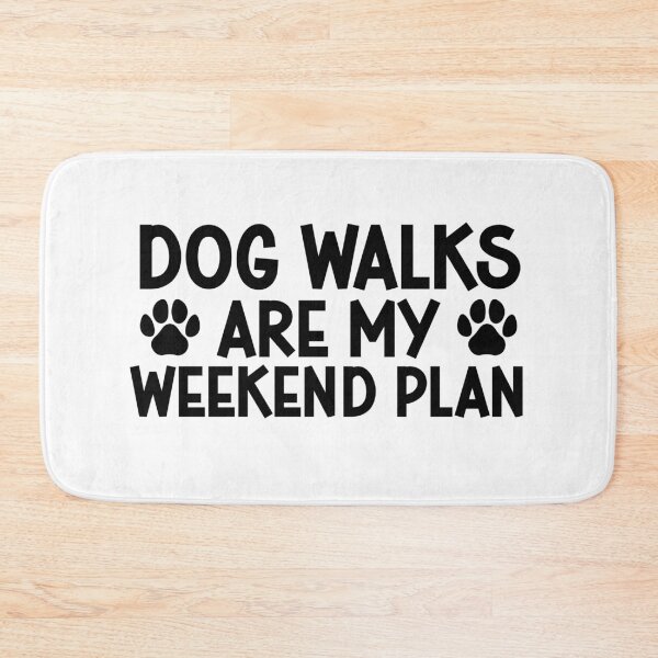 Item preview, Dog walks are my weekend plan - dog lover gift designed and sold by gunaone-design.
