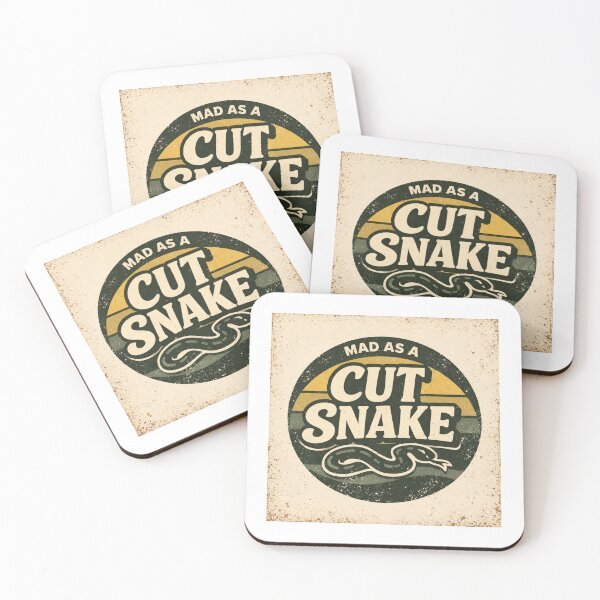 Item preview, Aussie Slang | Mad as a Cut Snake | Cool Tones designed and sold by TheWombatShed.