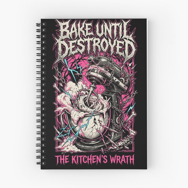 Item preview, Bake Until Destroyed - Funny Heavy Metal Baking designed and sold by GraceRECoverdMe.