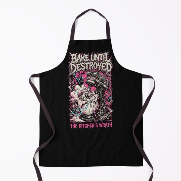 Item preview, Bake Until Destroyed - Funny Heavy Metal Baking designed and sold by GraceRECoverdMe.