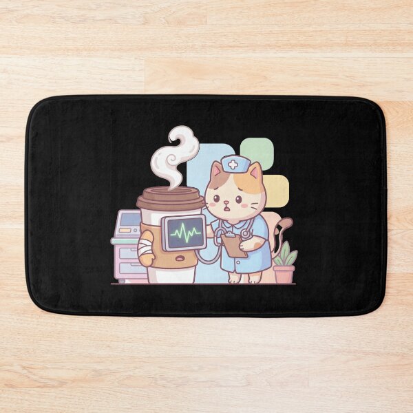 Item preview, Chibi Cat Nurse Coffee Care designed and sold by AbanoubStore.