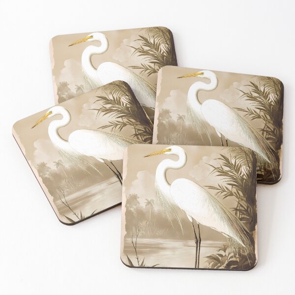 Item preview, Garça-Branca — Ilustração Científica Vintage | Atlantic Forest designed and sold by AtlanticForest.