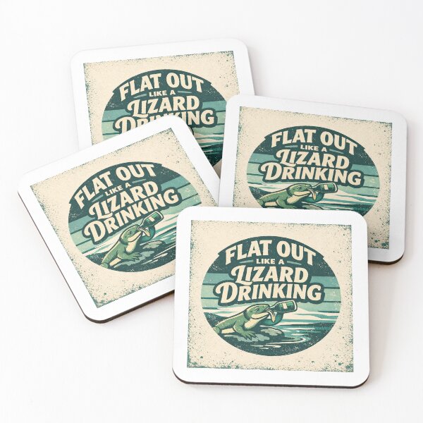 Item preview, Aussie Slang | Flat Out like a Lizard Drinking designed and sold by TheWombatShed.