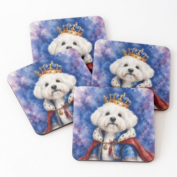 Item preview, Bichon Frise King Portrait designed and sold by prettykaler.