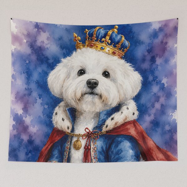 Item preview, Bichon Frise King Portrait designed and sold by prettykaler.