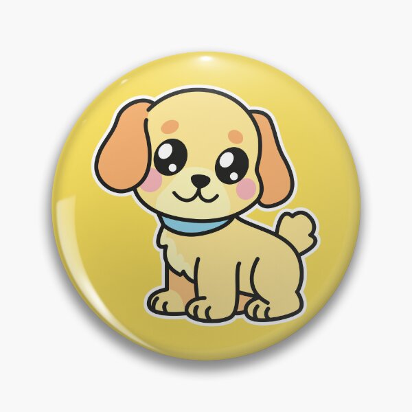 Item preview, Yellow Kawaii Puppy – Cute Cartoon Dog Design designed and sold by MerlinWear.