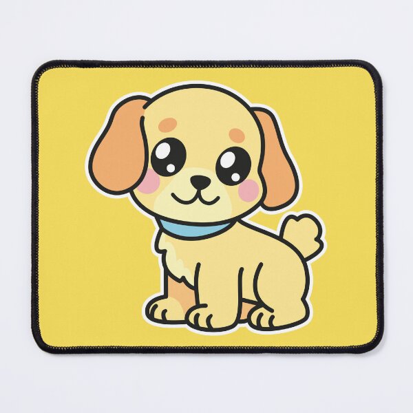 Item preview, Yellow Kawaii Puppy – Cute Cartoon Dog Design designed and sold by MerlinWear.