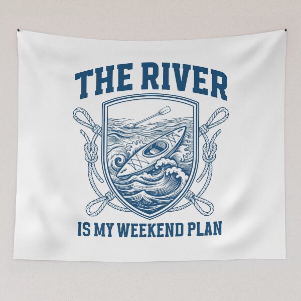Item preview, Funny Kayaking The river is my weekend plan designed and sold by gunaone-design.