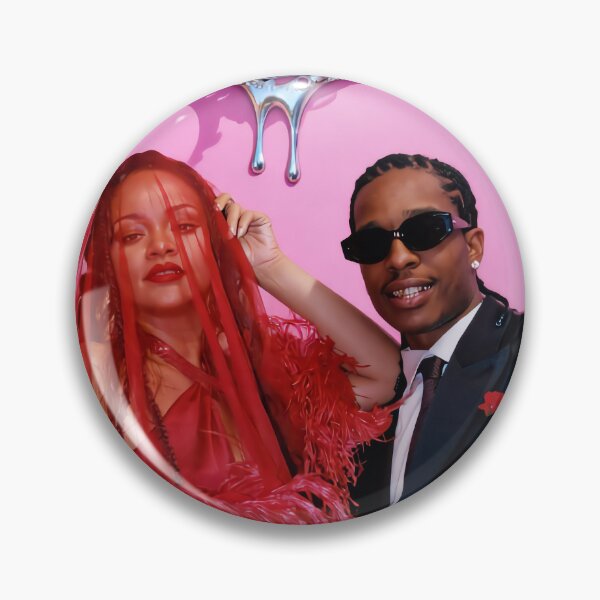 Item preview, Surreal Rihanna & A$AP Rocky Melting Pink Collage designed and sold by y2kponyclub.