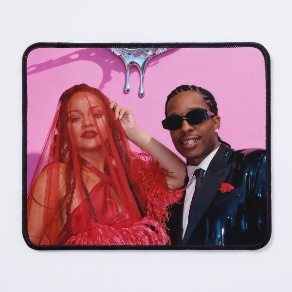 Item preview, Surreal Rihanna & A$AP Rocky Melting Pink Collage designed and sold by y2kponyclub.