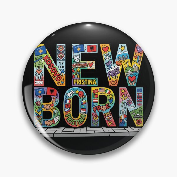 Item preview, Pristina Kosovo NEWBORN Monument Pop Art designed and sold by DuckOddity.