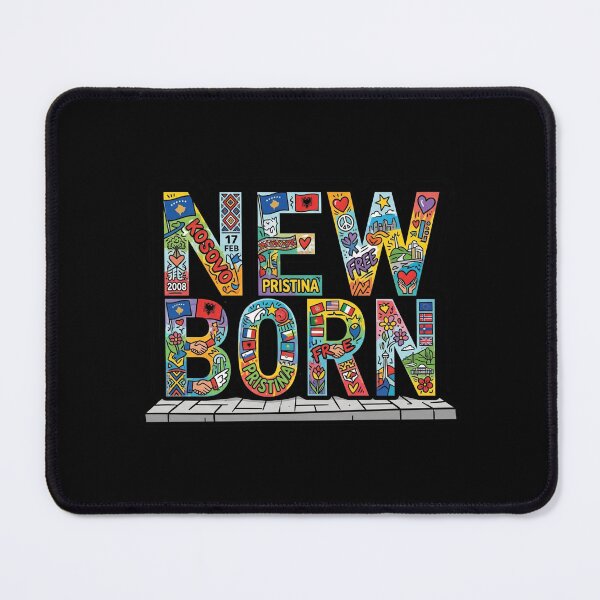 Item preview, Pristina Kosovo NEWBORN Monument Pop Art designed and sold by DuckOddity.