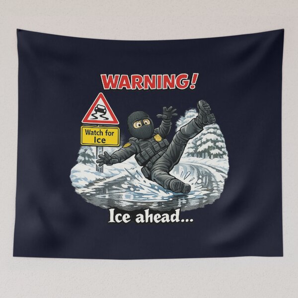 Item preview, Ice ahead warning designed and sold by LaffinLair.