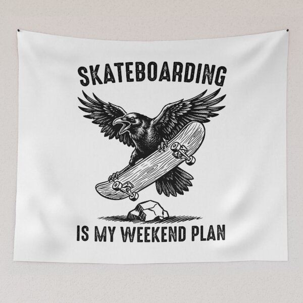 Item preview, Skateboarding is my weekend plan designed and sold by gunaone-design.