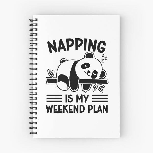 Item preview, Napping is my weekend plan funny lazy panda bear weekend comfy nap lover , relaxing chill day , sleep in designed and sold by gunaone-design.