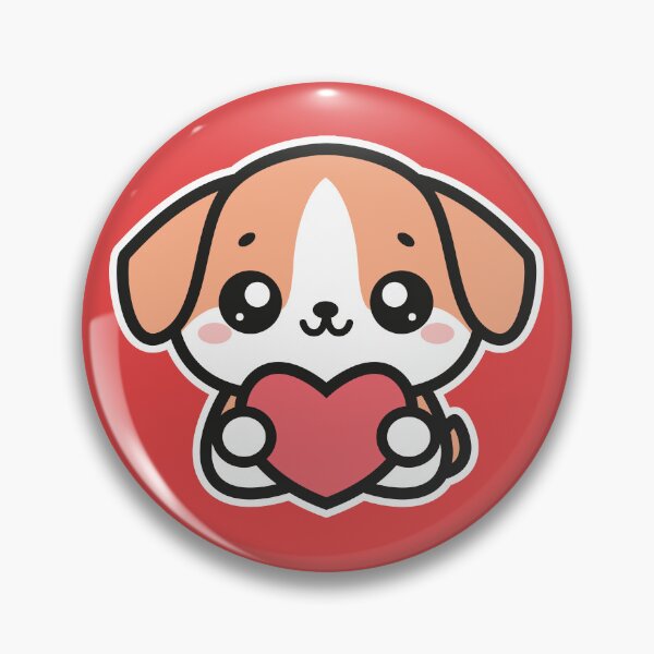 Item preview, Kawaii Puppy with Heart – Cute Lovable Dog Design designed and sold by MerlinWear.