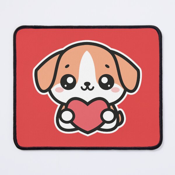 Item preview, Kawaii Puppy with Heart – Cute Lovable Dog Design designed and sold by MerlinWear.