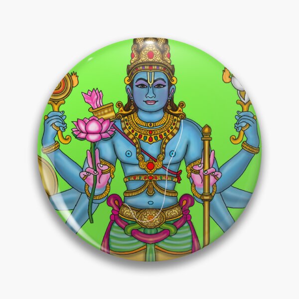 Item preview, Lord Vishnu Artwork | Divine Hindu God Digital Illustration designed and sold by Harshit_Digital_Arts.