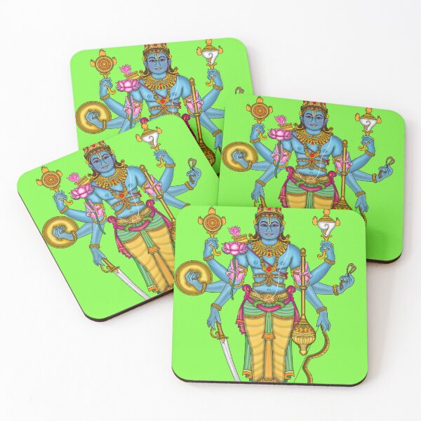 Item preview, Lord Vishnu Artwork | Divine Hindu God Digital Illustration designed and sold by Harshit_Digital_Arts.