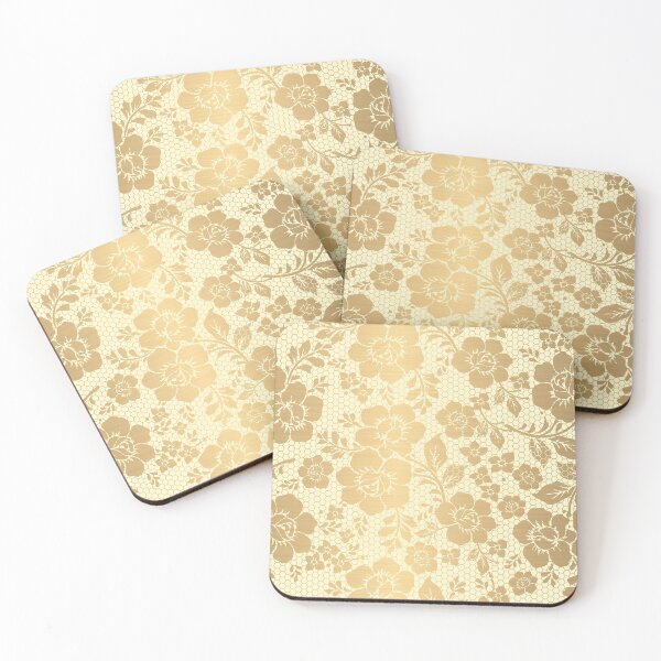 Item preview, Gold Floral Lace Pattern | Elegant Luxury Aesthetic designed and sold by Rawafi Art Studio.