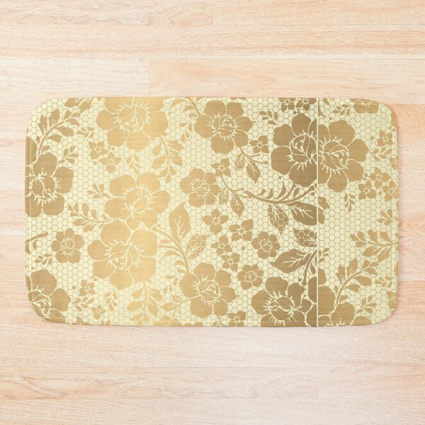Item preview, Gold Floral Lace Pattern | Elegant Luxury Aesthetic designed and sold by Rawafi Art Studio.