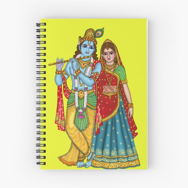 Item preview, Radha Krishna Artwork | Divine Hindu Spiritual Digital Painting designed and sold by Harshit_Digital_Arts.