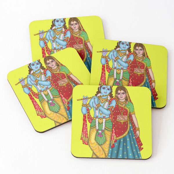 Item preview, Radha Krishna Artwork | Divine Hindu Spiritual Digital Painting designed and sold by Harshit_Digital_Arts.