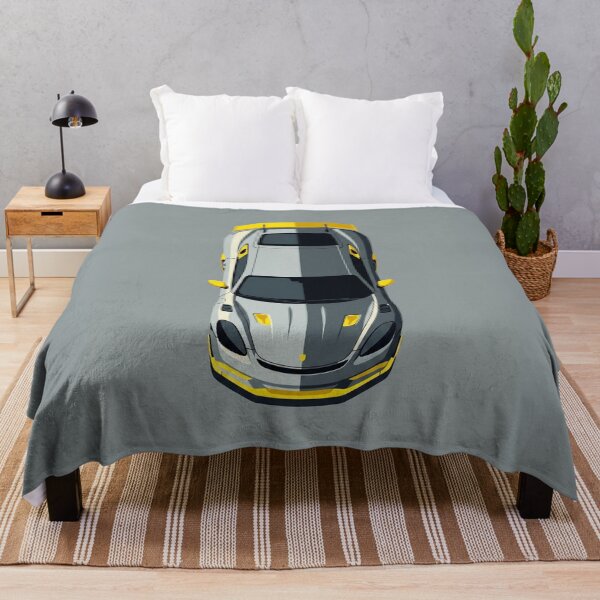 Item preview, Porsche Cayman GT4 RS Grey and Yellow Top View Vector Art designed and sold by Motorline44.