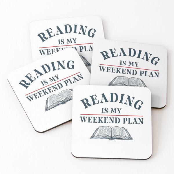 Item preview, Reading is my weekend plan Book Lover, Cozy Reading, Introvert Weekend Plan, Bookworm Gift, Literary designed and sold by gunaone-design.