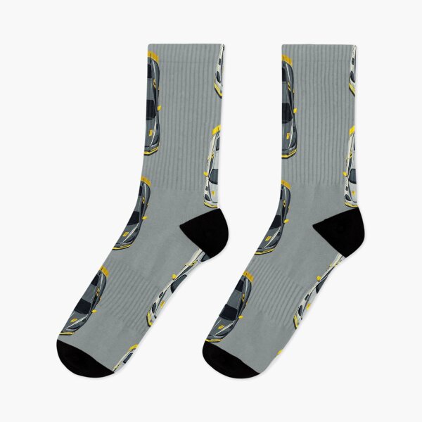 Item preview, Porsche Cayman GT4 RS Grey and Yellow Top View Vector Art designed and sold by Motorline44.