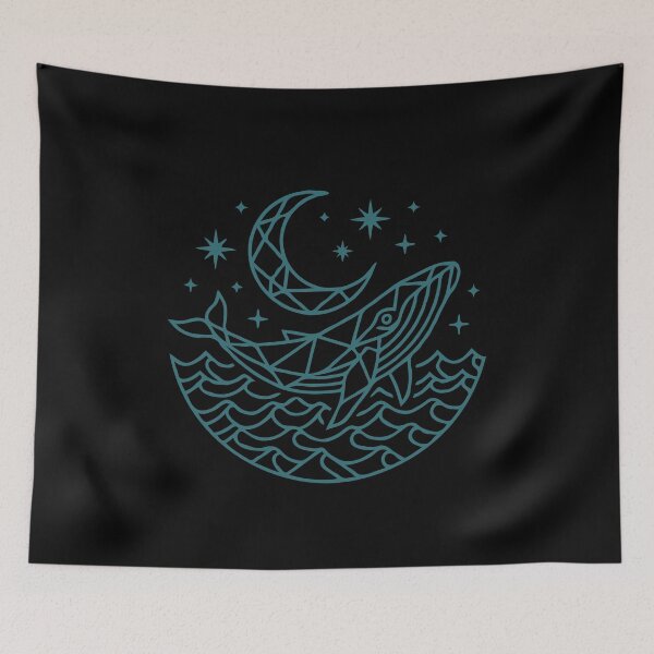 Item preview, Geometric Celestial Whale designed and sold by Gkinoki.