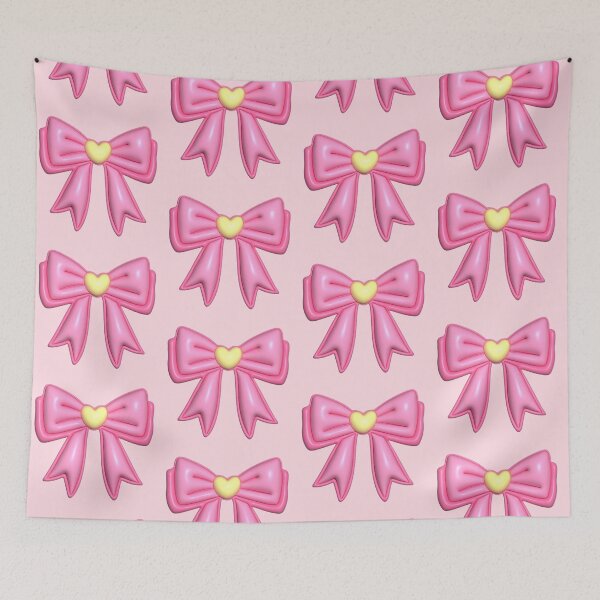 Item preview, 3D Puffy Bow | Cute Pink Coquette Pastel designed and sold by Rawafi Art Studio.