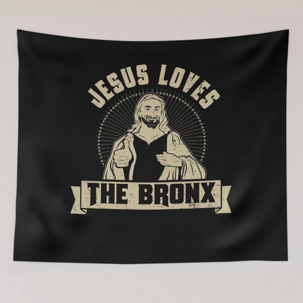 Artikelvorschau, Jesus liebt das Bronx-Liebes-Jesus-Hemd-Haupthemd entworfen und verkauft von shoppzee.