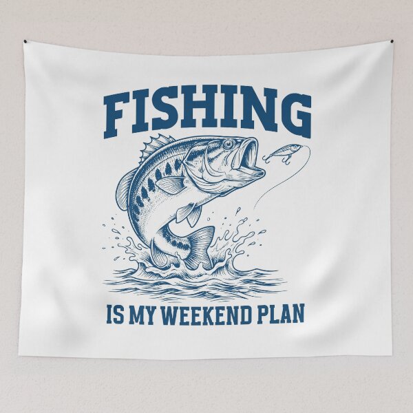 Item preview, Fishing is my weekend plan Funny Fishing Lover designed and sold by gunaone-design.