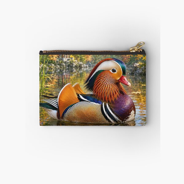 Item preview, Mandarin Duck in Autumn Garden designed and sold by Pixel Junkies Studio.