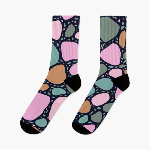 Item preview, Pink, Seafoam Green, And Earth Tone Terrazzo Pattern designed and sold by DEC02.