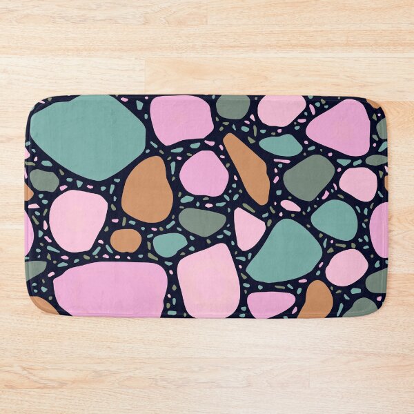 Item preview, Pink, Seafoam Green, And Earth Tone Terrazzo Pattern designed and sold by DEC02.