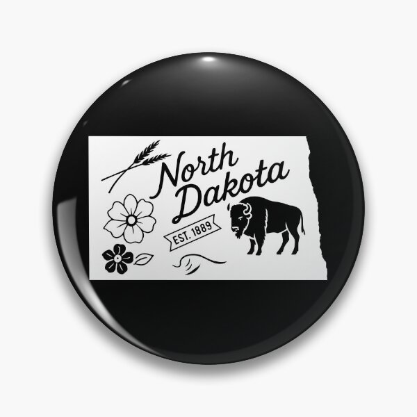 Item preview, North Dakota State Pride | Bison Wheat & Prairie Flower designed and sold by Sunflo67.